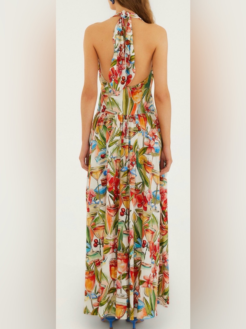 SOLD FARM Rio Cocktail Halter Maxi Dress - Picture 3 of 9